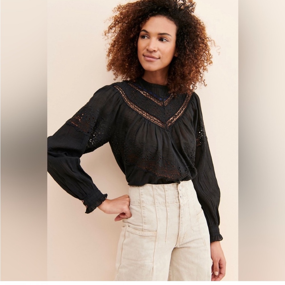 Free People Abigail Victorian Top